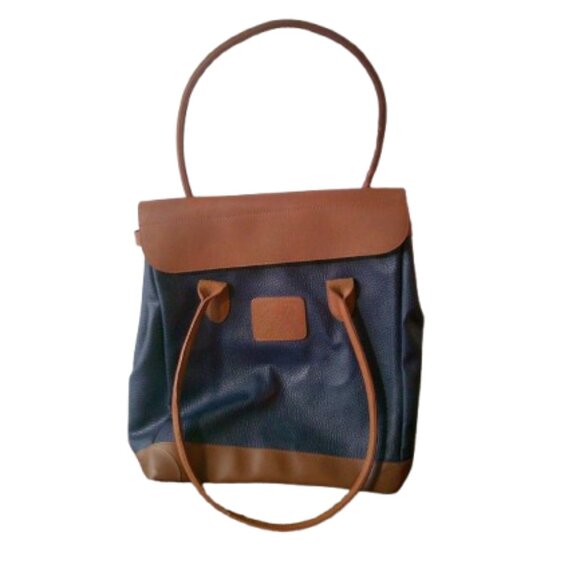 Vintage 80’s Lewis & Hyde Large Carry On Tote Bag (16"x13") - Picture 4 of 6